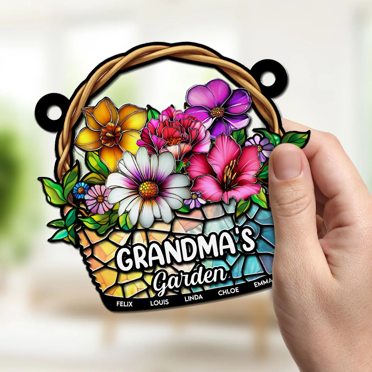Grandma Garden - Personalized Custom Suncatcher - Image 2