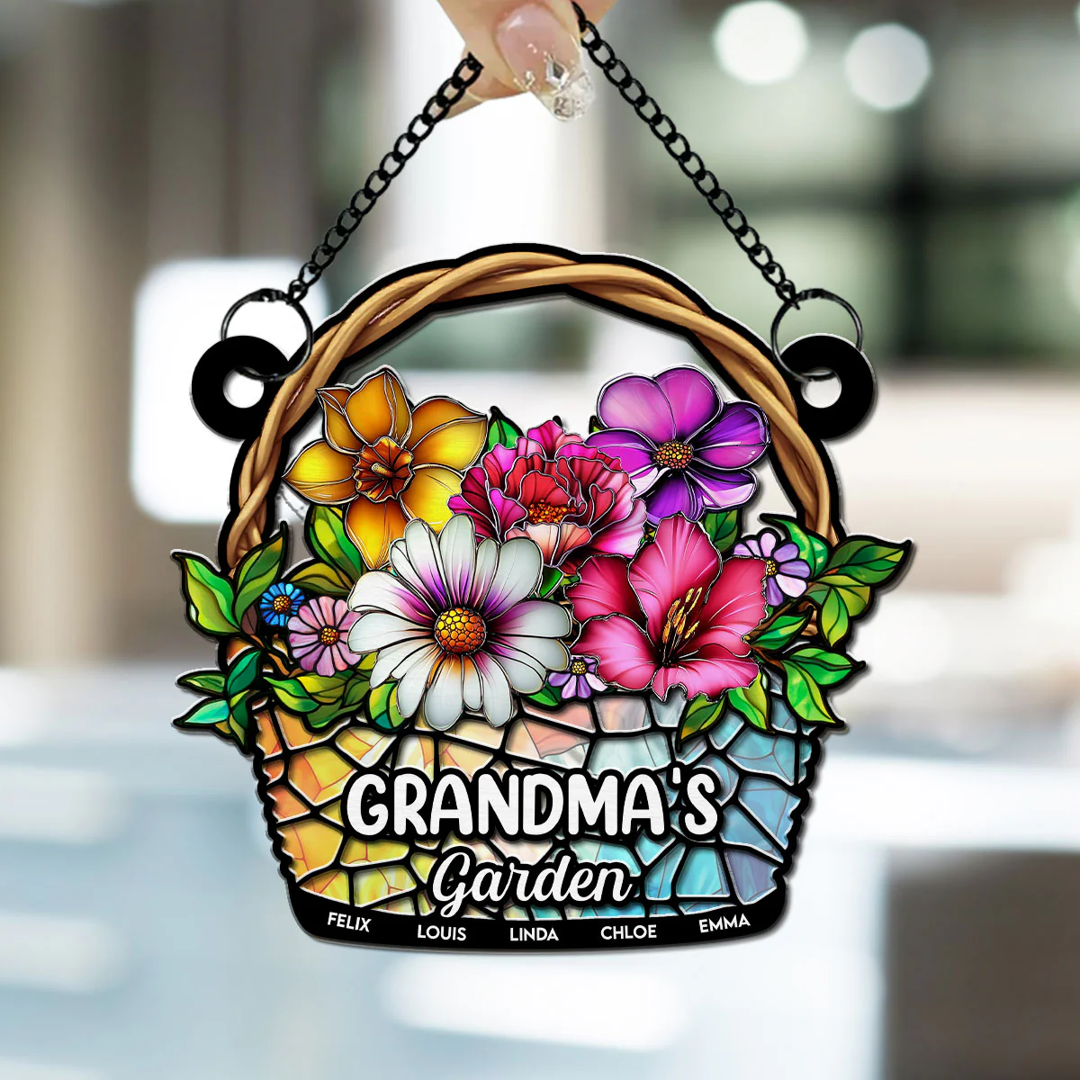Grandma Garden - Personalized Custom Suncatcher - Image 3