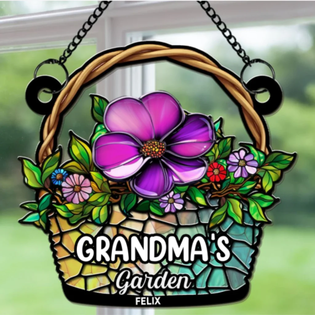 Grandma Garden - Personalized Custom Suncatcher - Image 5