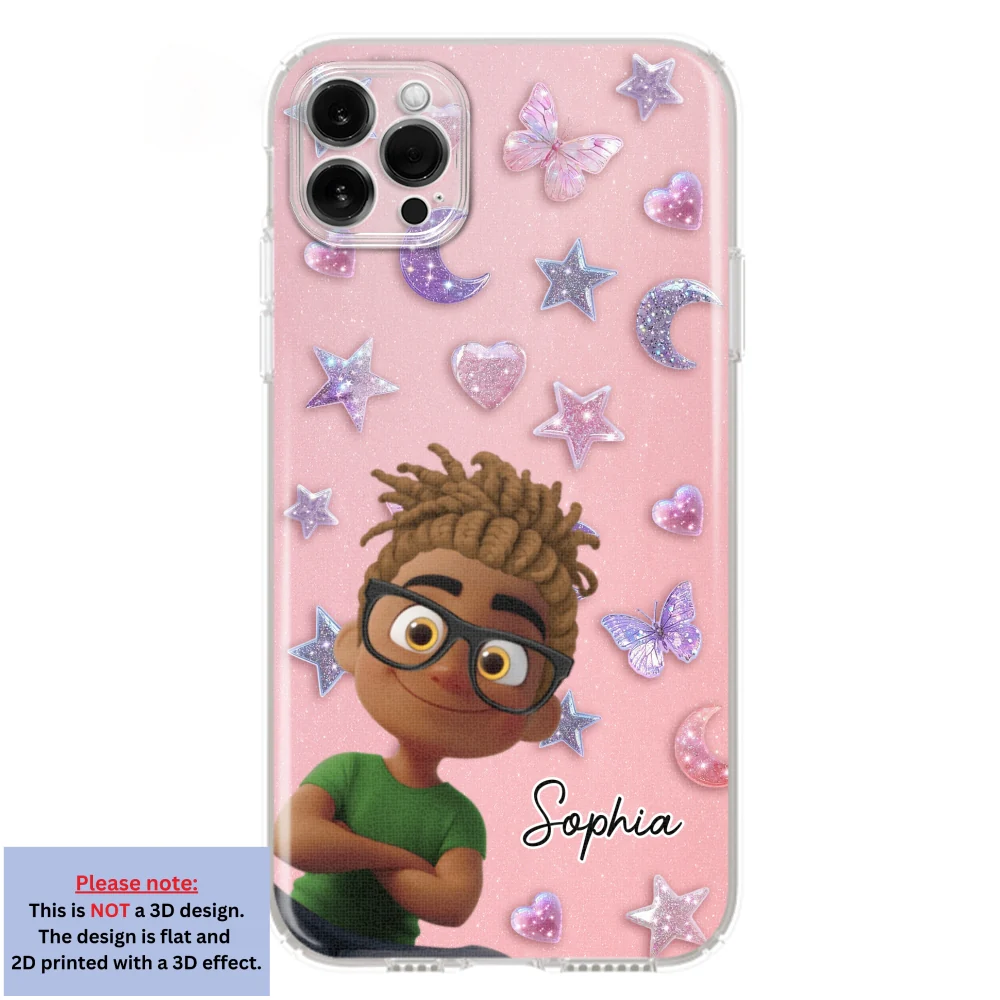 Grandma Glitter Galaxy Vibes - Personalized Custom 3D Effect Phone Case - Image 15