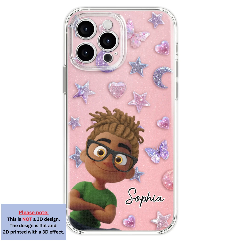 Grandma Glitter Galaxy Vibes - Personalized Custom 3D Effect Phone Case - Image 22
