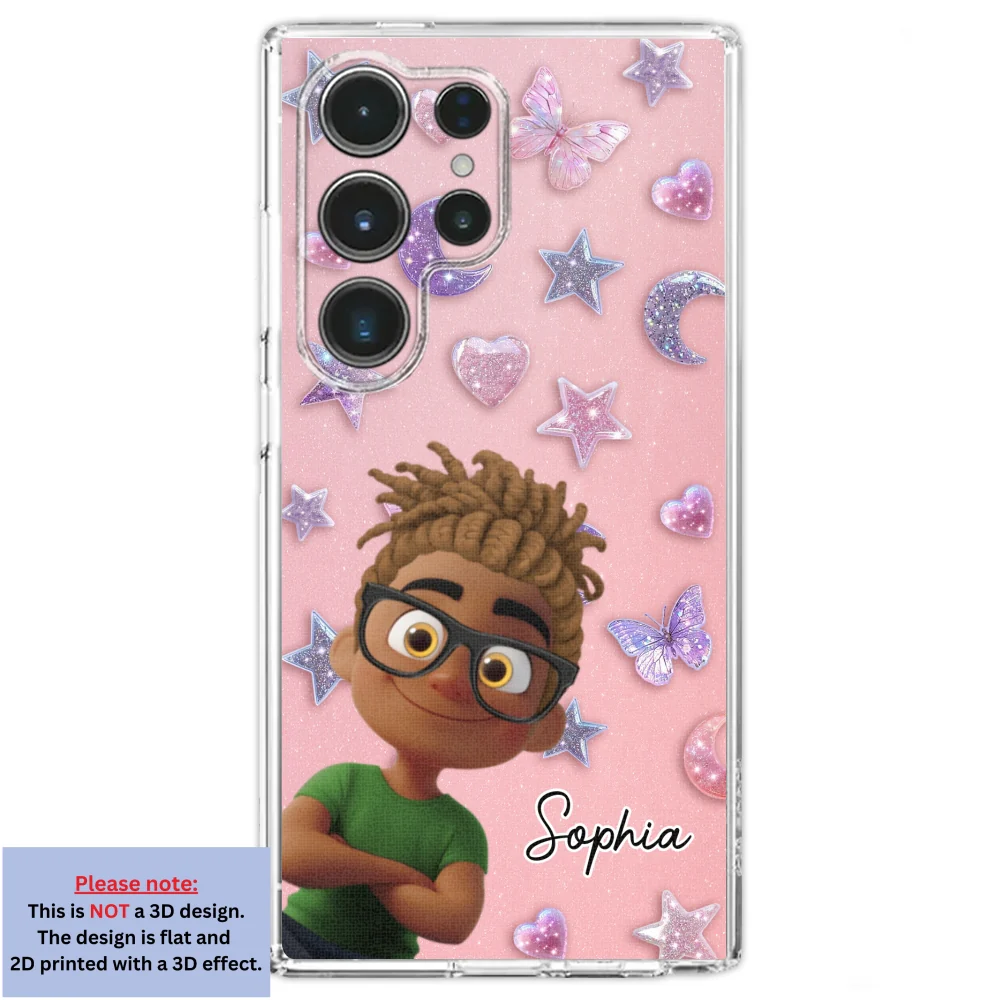 Grandma Glitter Galaxy Vibes - Personalized Custom 3D Effect Phone Case - Image 29