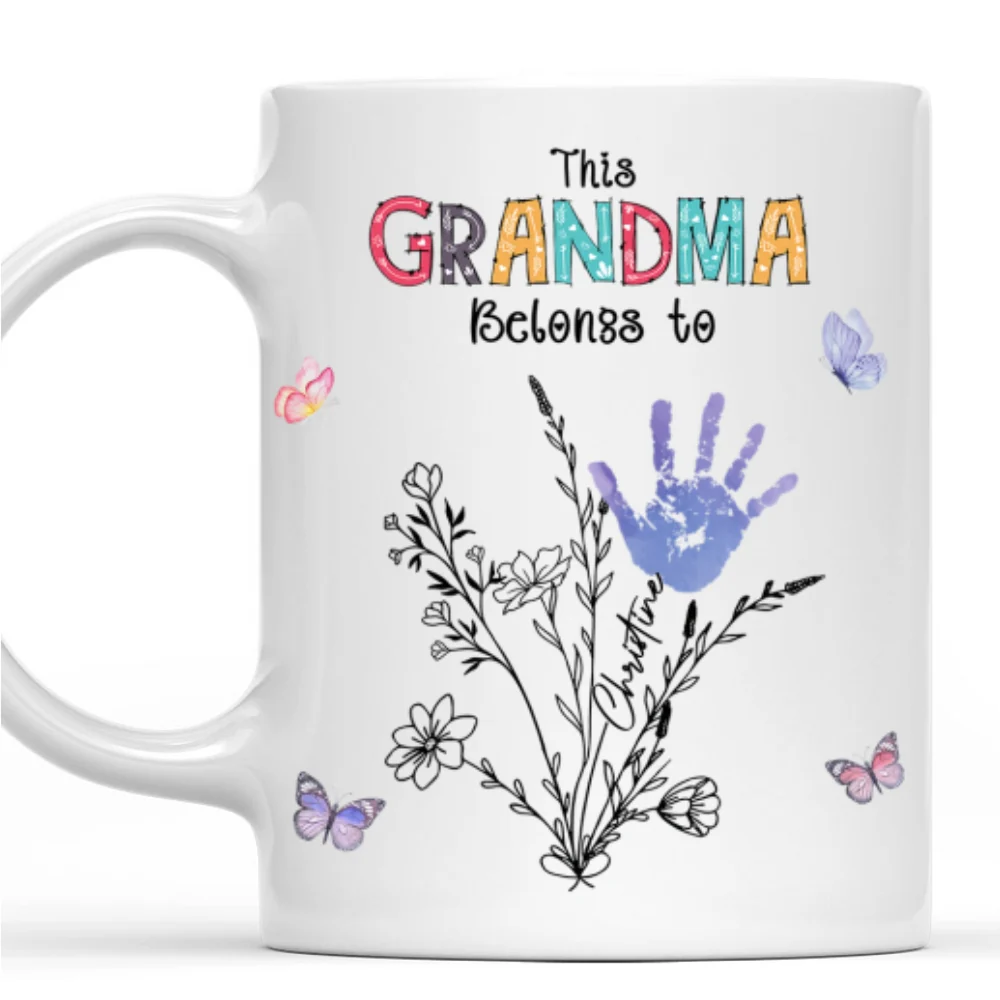 Grandma Holds Memories We Treasure - Personalized Custom Coffee Mug - Image 7