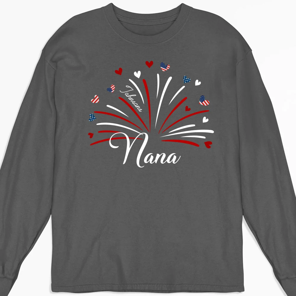 Grandma Independence Day - Personalized Custom Shirt - Image 10