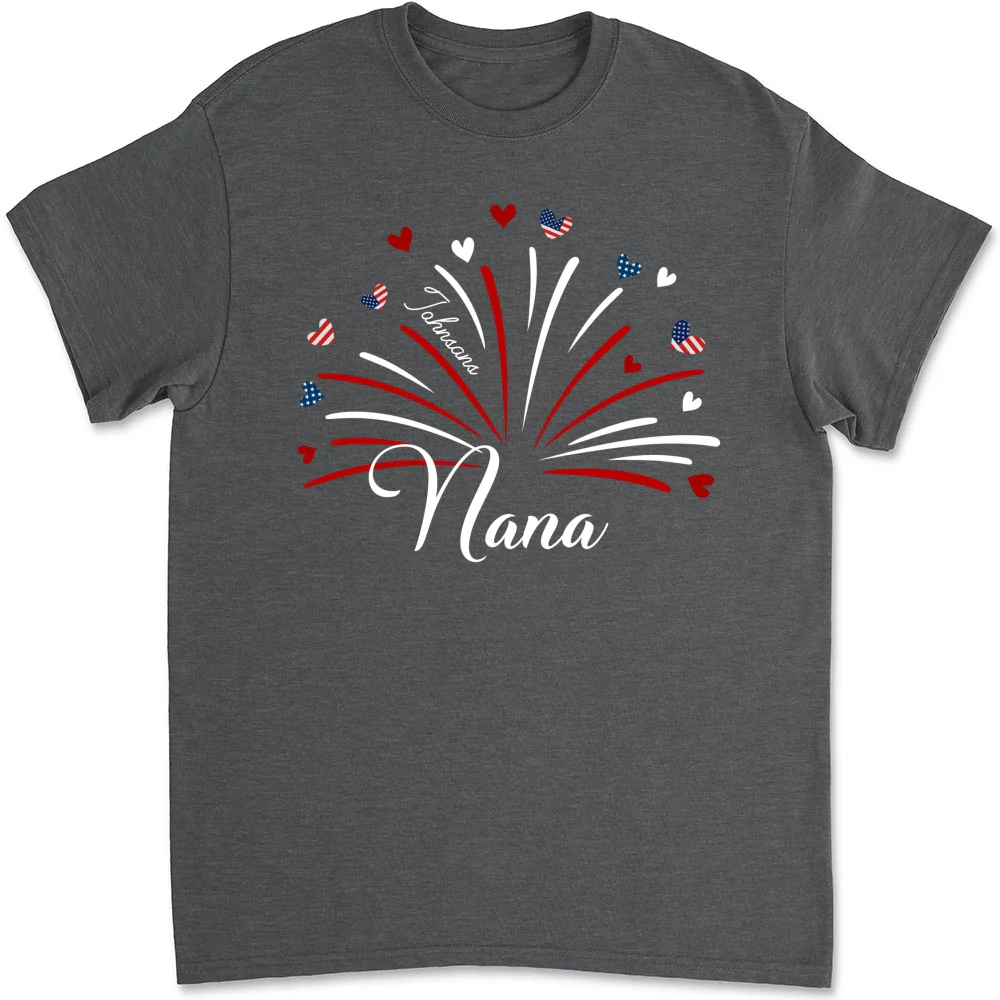 Grandma Independence Day - Personalized Custom Shirt - Image 6