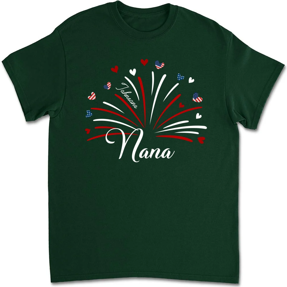 Grandma Independence Day - Personalized Custom Shirt - Image 7