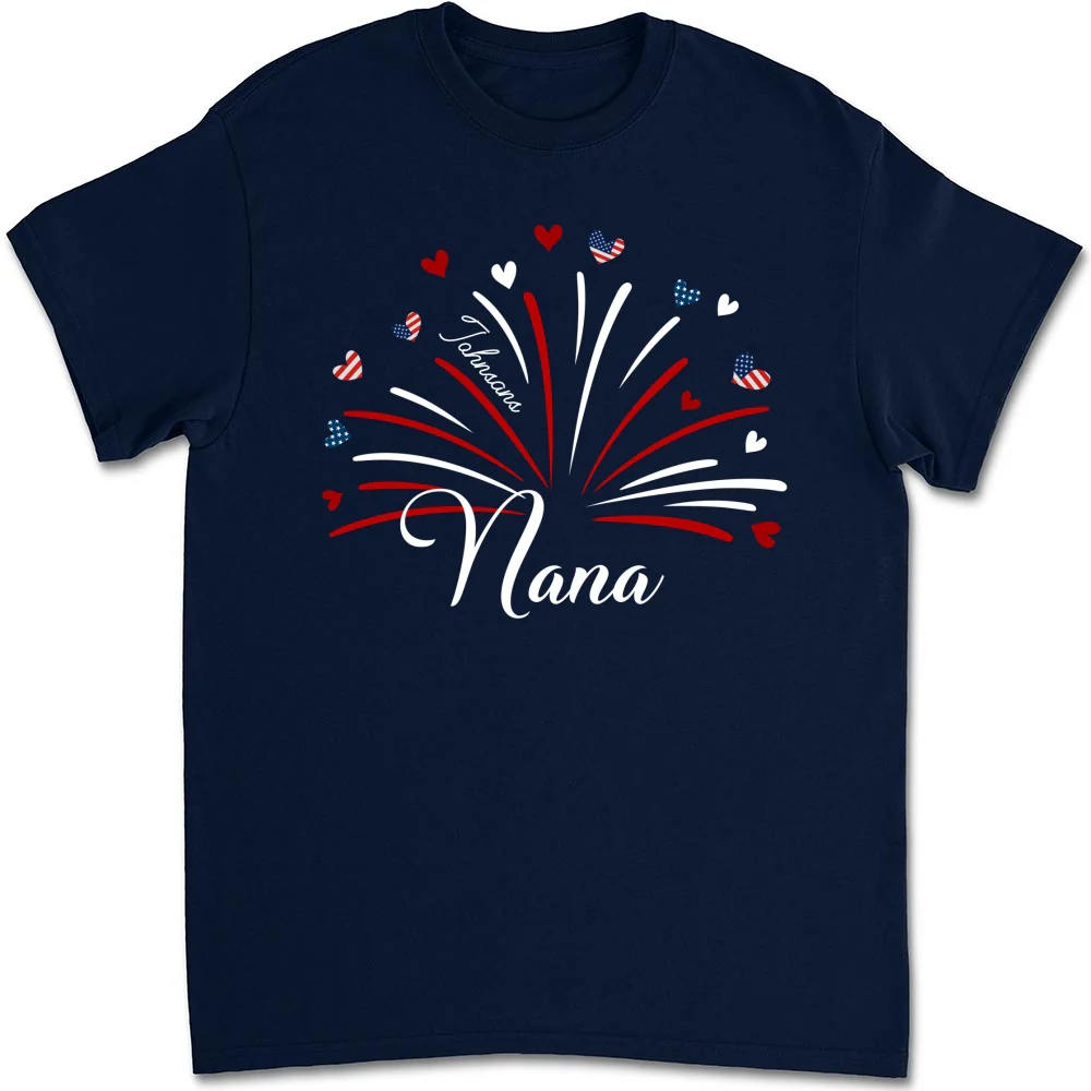 Grandma Independence Day - Personalized Custom Shirt - Image 8