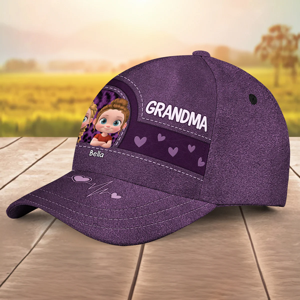 Grandma Is Our Favorite - Personalized Custom Classic Cap - Image 5