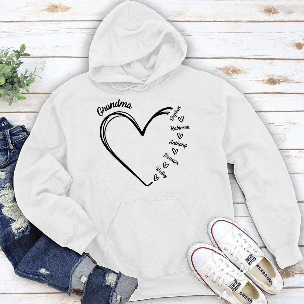 Grandma Is The Best - Personalized Custom Hoodie - Image 2