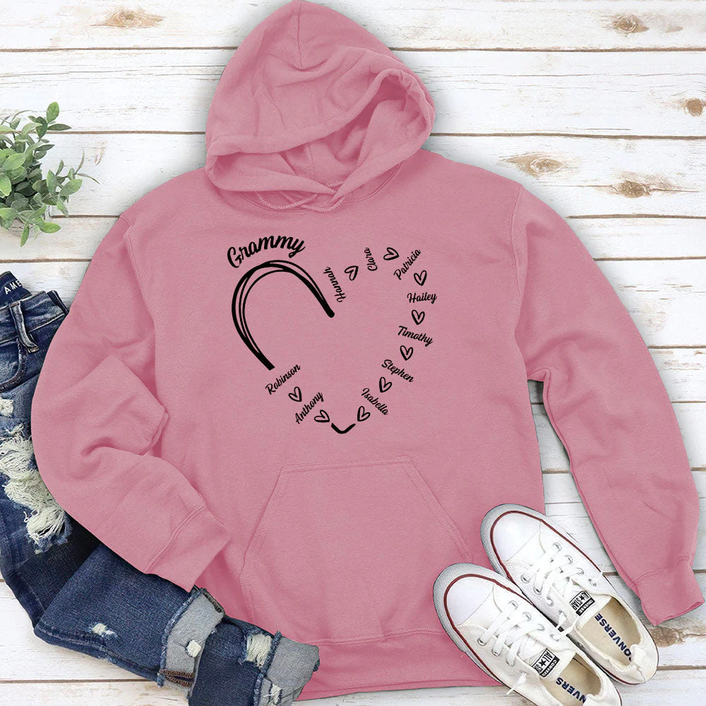 Grandma Is The Best - Personalized Custom Hoodie - Image 3