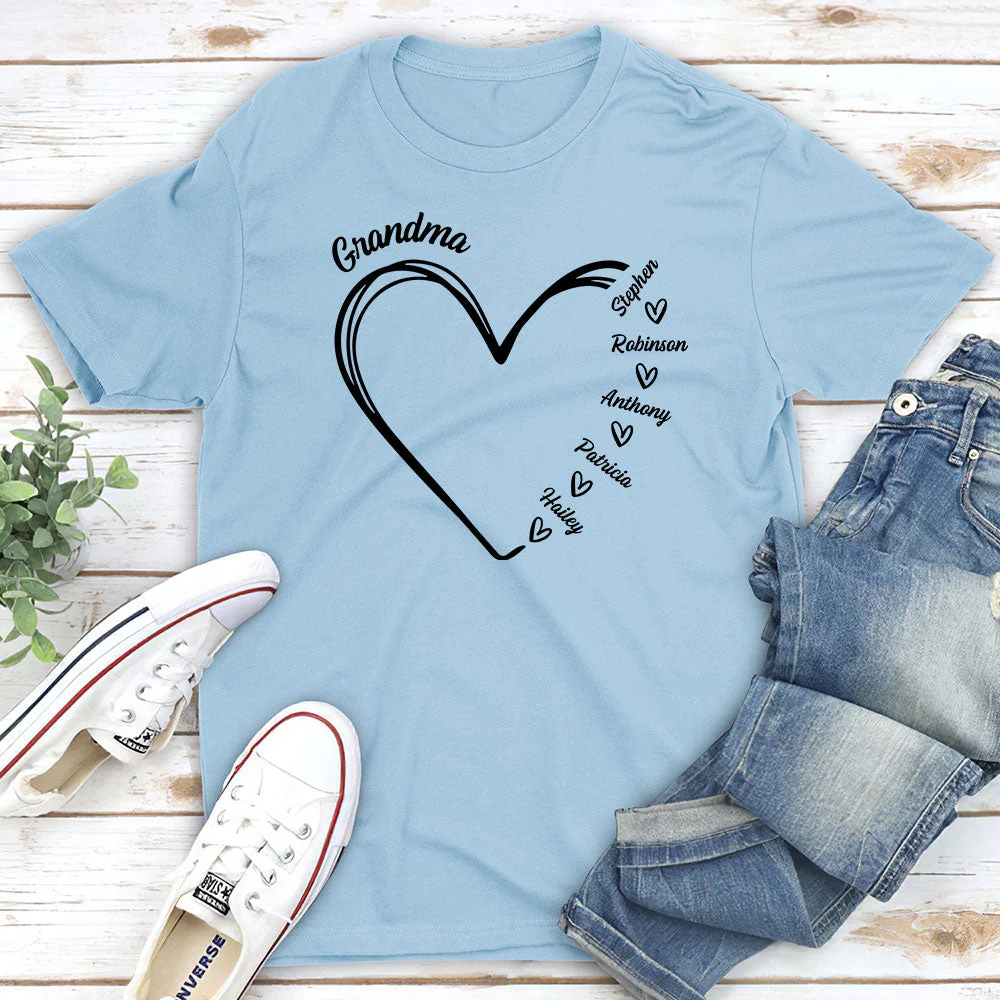 Grandma Is The Best - Personalized Custom Unisex T-shirt - Image 4