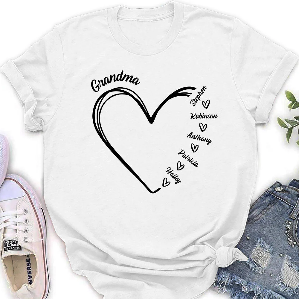 Grandma Is The Best - Personalized Custom Women's T-shirt - Image 2