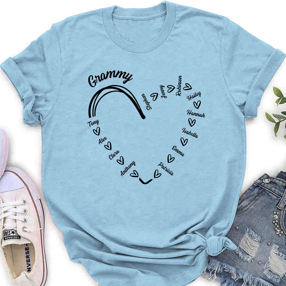 Grandma Is The Best - Personalized Custom Women's T-shirt - Image 3