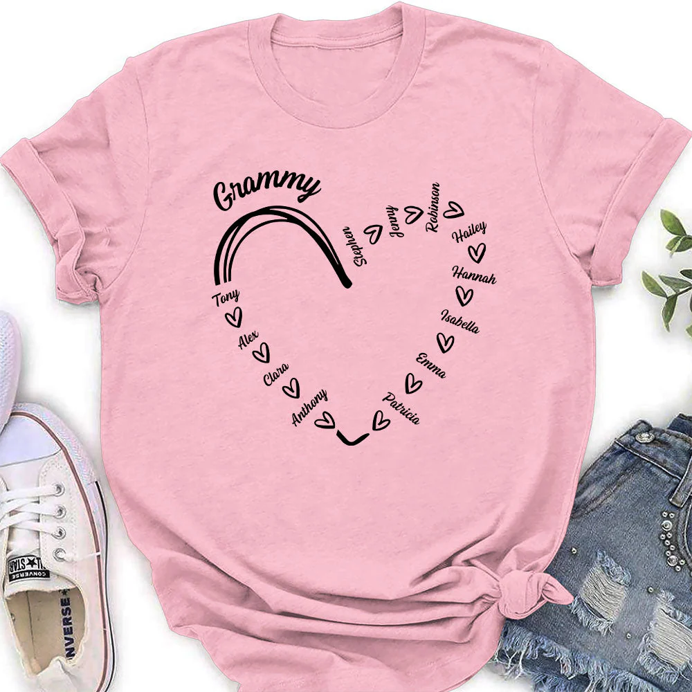 Grandma Is The Best - Personalized Custom Women's T-shirt - Image 4