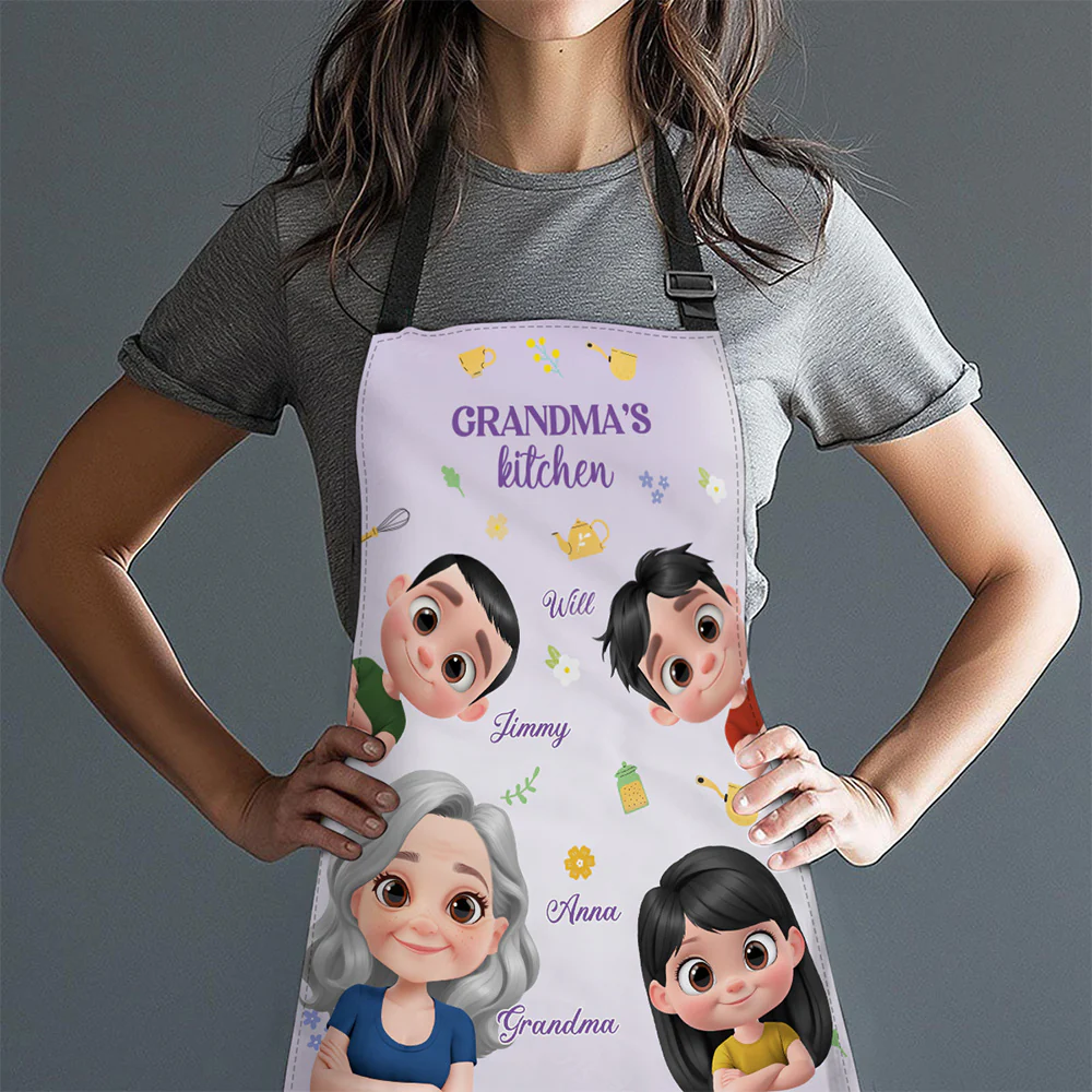Grandma Kitchen - Personalized Custom Apron - Image 2