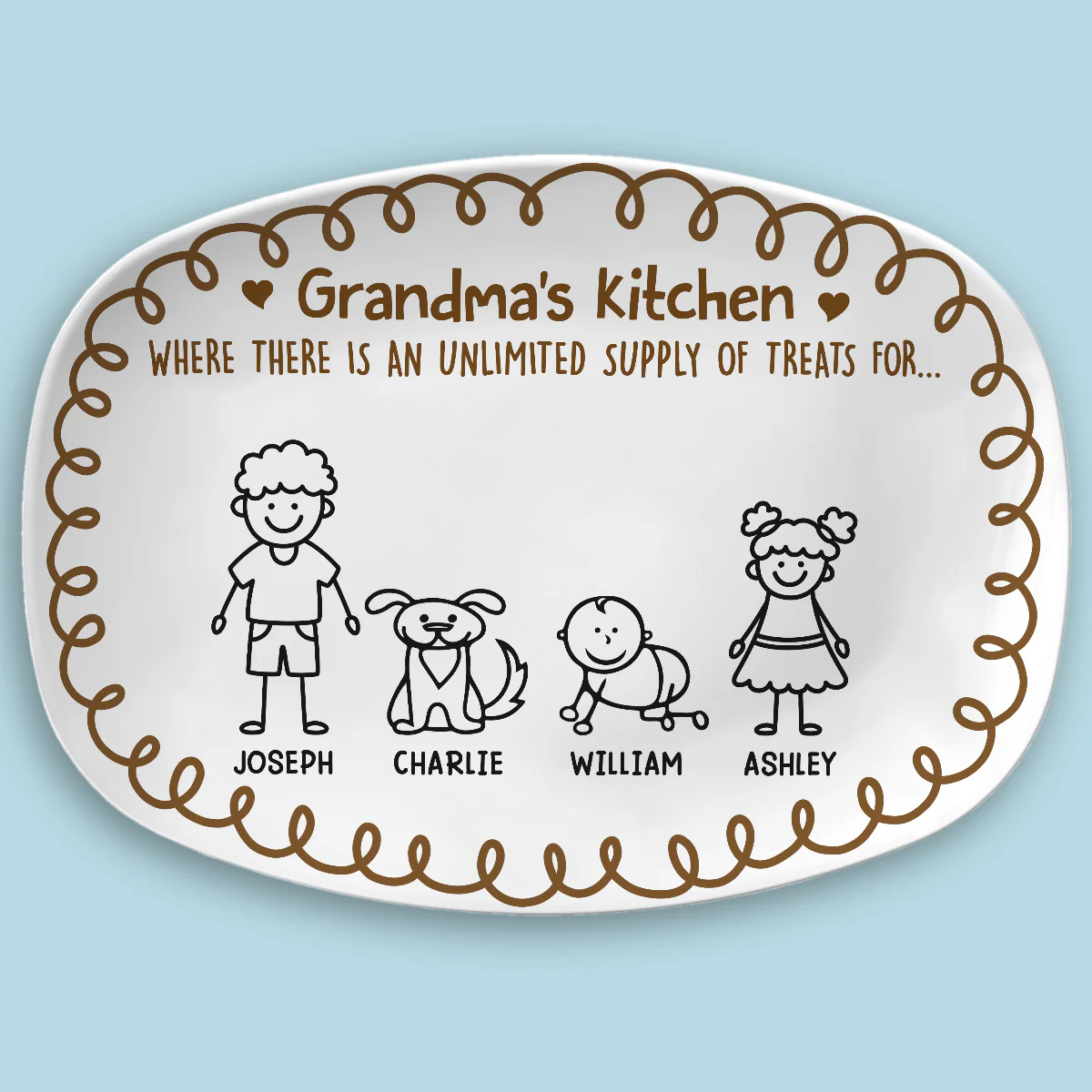 Grandma Kitchen - Personalized Custom Platter - Image 4