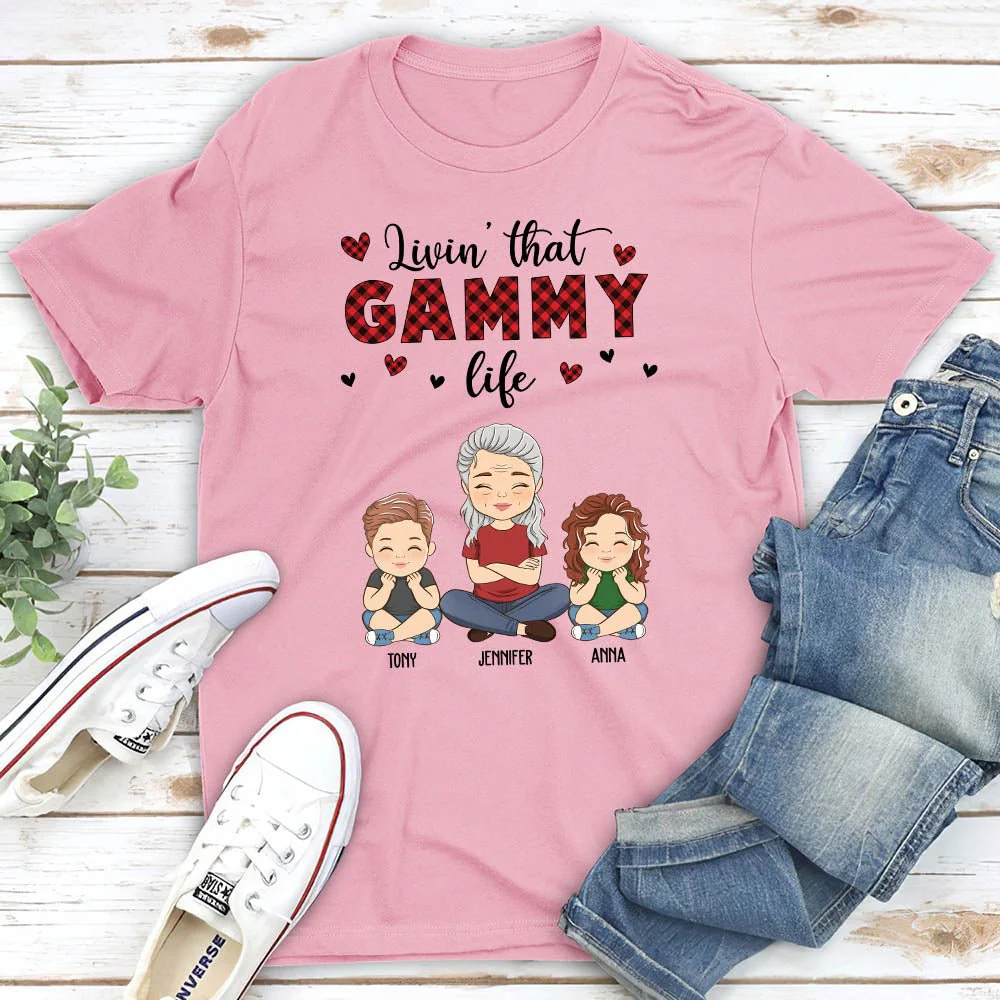 Grandma Life - Personalized Custom Unisex T-shirt - Image 2
