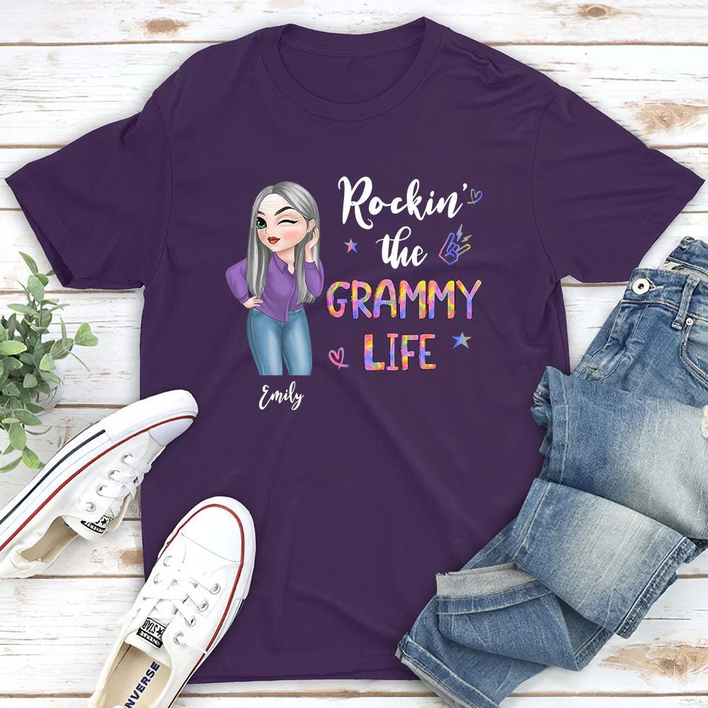 Grandma Life - Personalized Custom Unisex T-shirt - Image 5