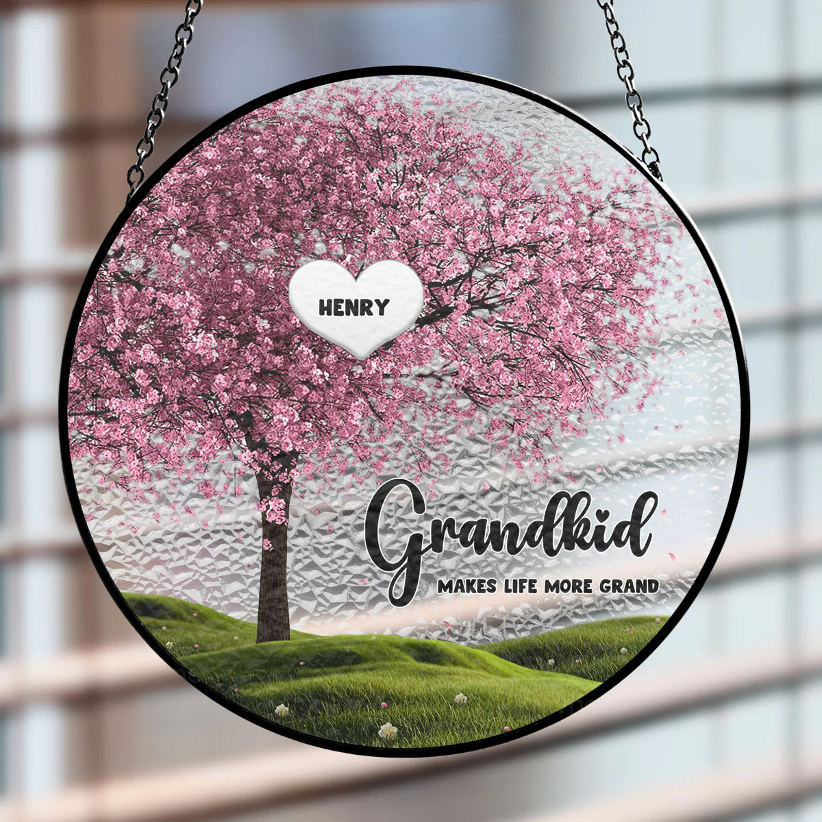Grandma Life - Personalized Custom Window Hanging Suncatcher - Image 4