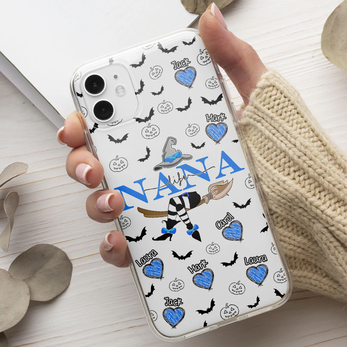 Grandma Life Witch - Personalized Custom Phone Case - Image 4