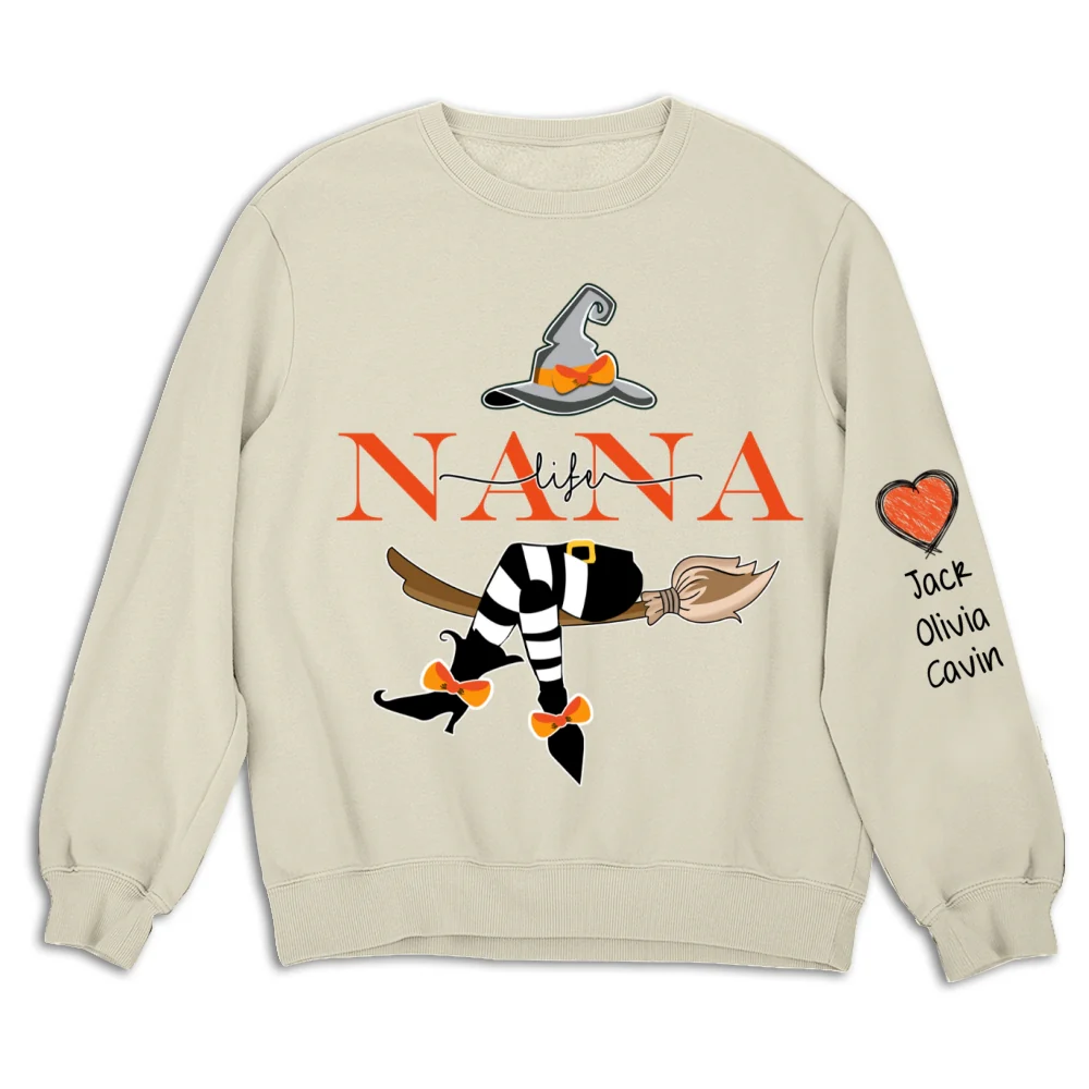 Grandma Life Witch Sweatshirt - Personalized Custom Sweatshirt - Image 10