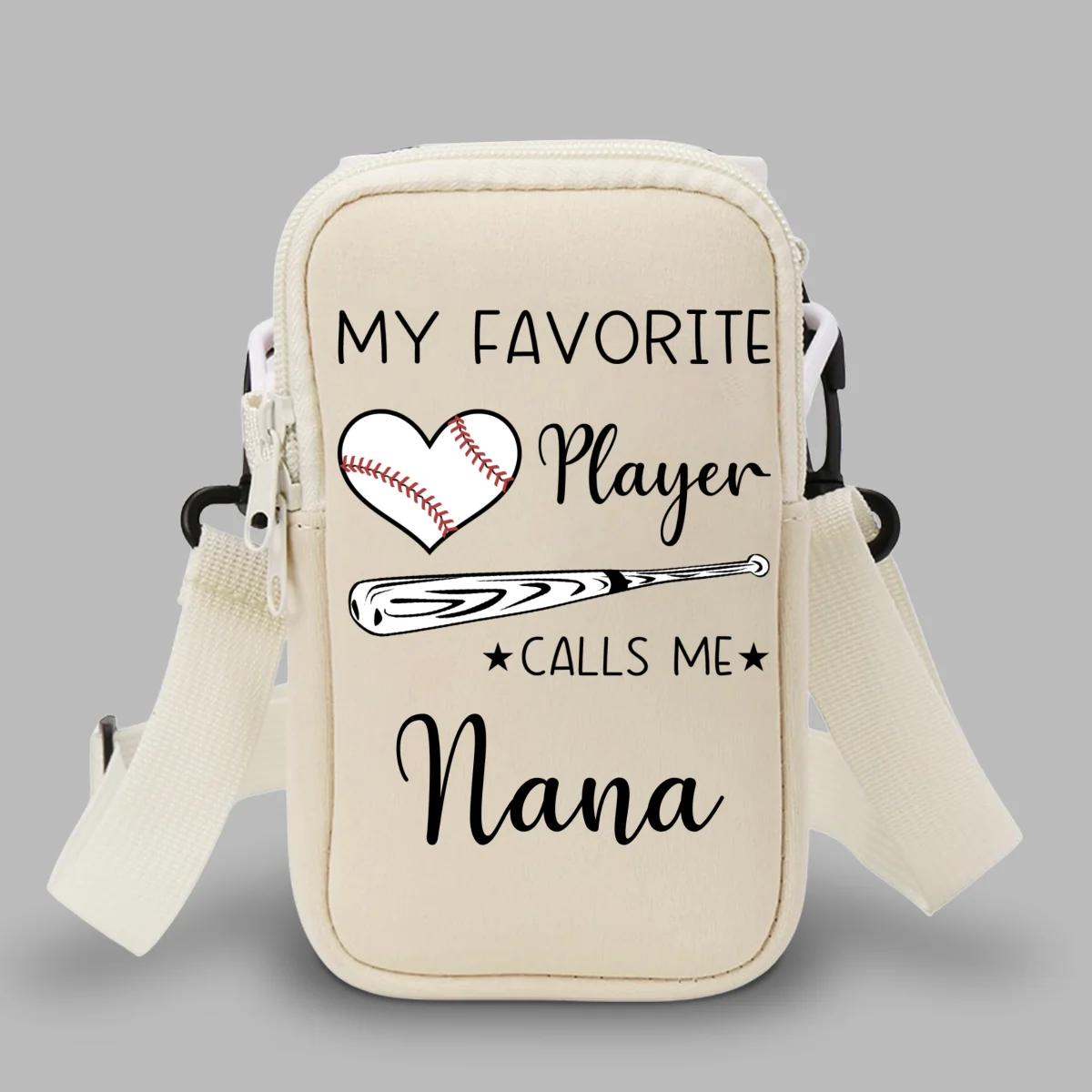 Grandma Little Champion - Personalized Custom Water Bottle Carrier Bag - Image 13