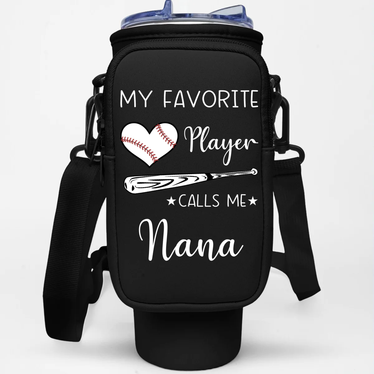 Grandma Little Champion - Personalized Custom Water Bottle Carrier Bag - Image 14