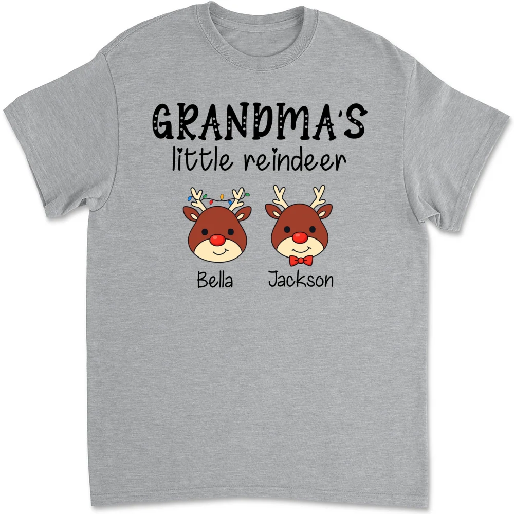 Grandma Little Reindeer Spread Christmas Joy - Personalized Custom Shirt - Image 10