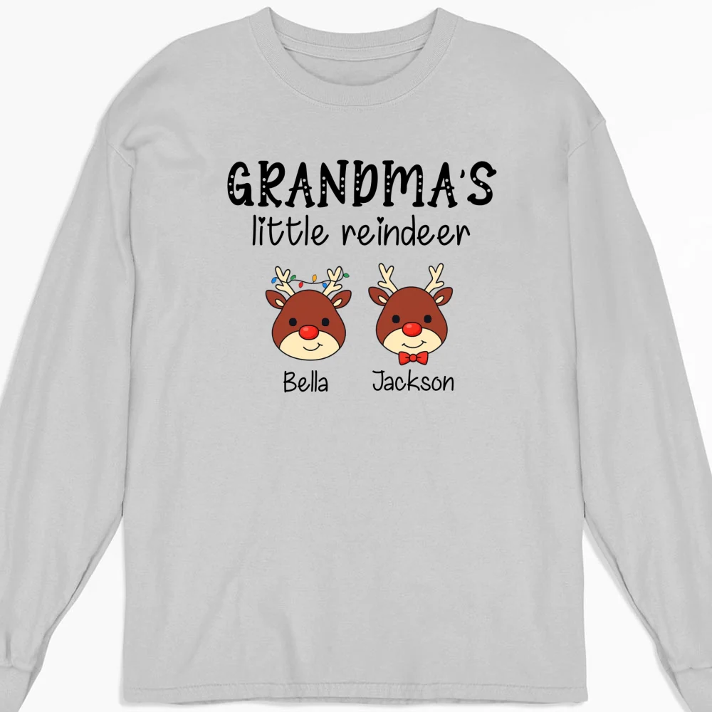 Grandma Little Reindeer Spread Christmas Joy - Personalized Custom Shirt - Image 14