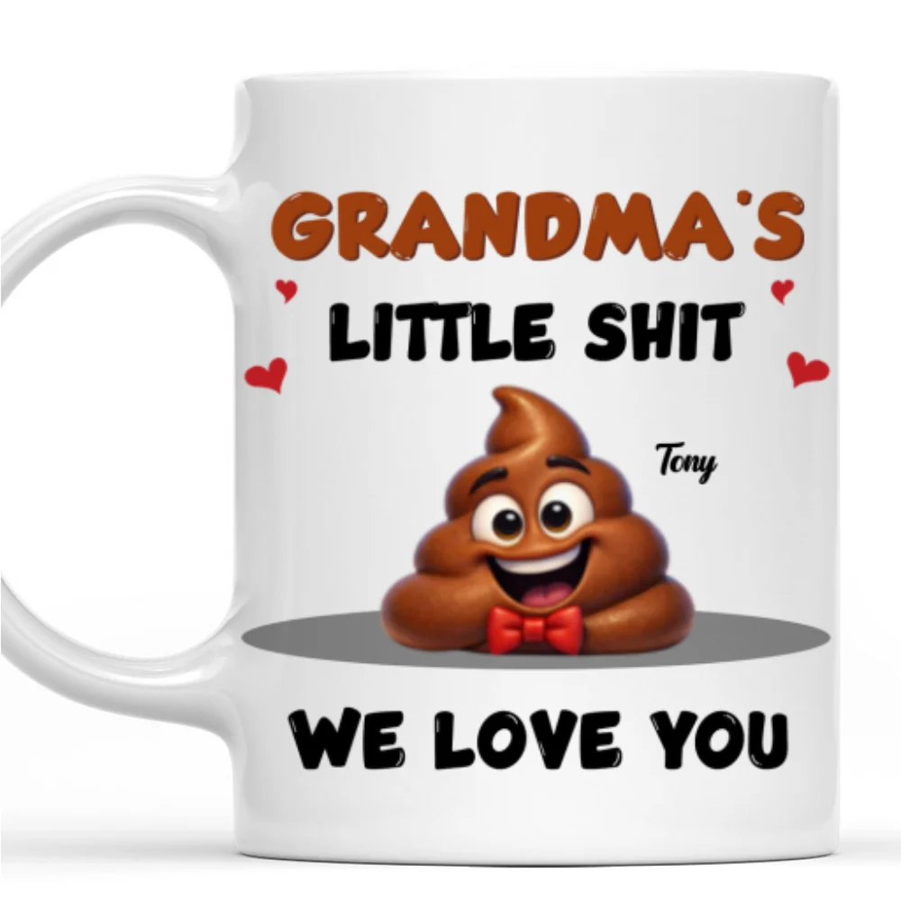Grandma Little Shits - Personalized Custom Coffee Mug - Image 7