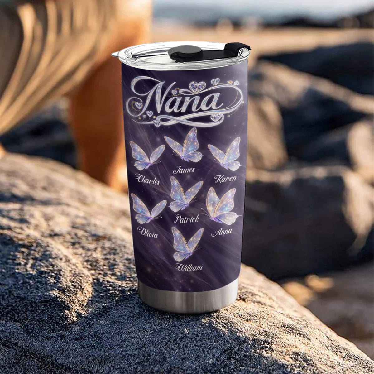 Grandma Love Her Grandkids - Personalized Custom Tumbler - Image 4
