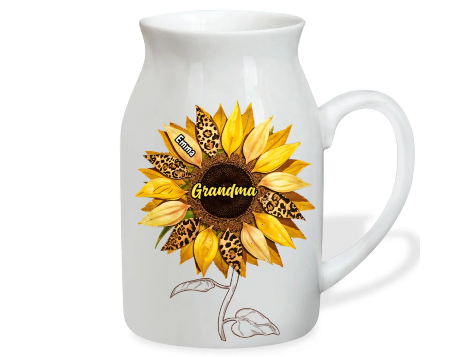 Grandma Love - Personalized Custom Flower Vase - Image 6