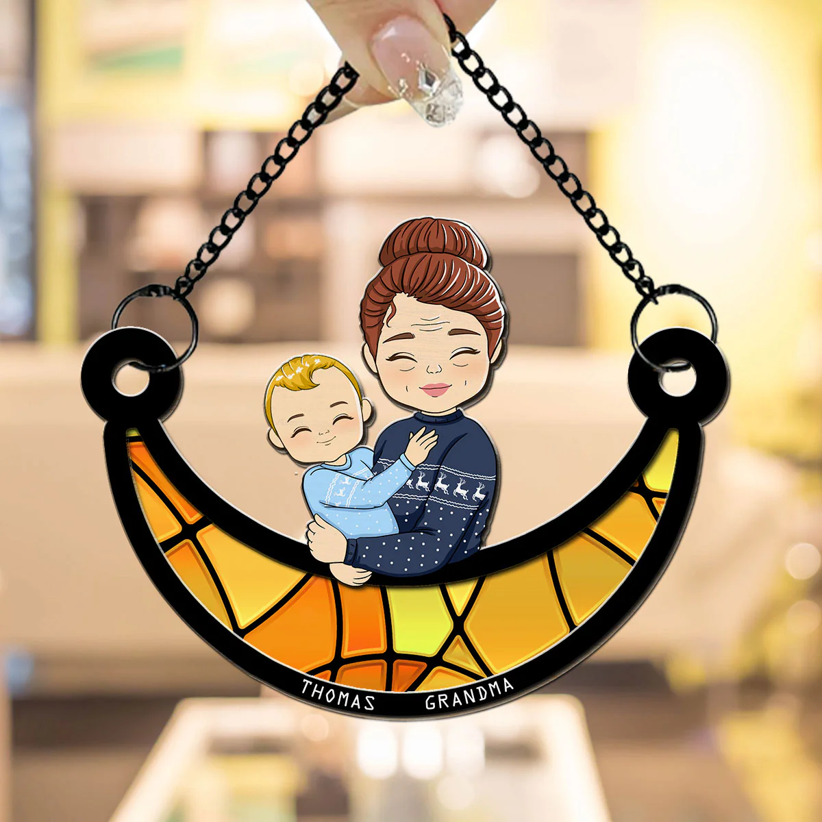 Grandma Love - Personalized Custom Suncatcher - Image 3
