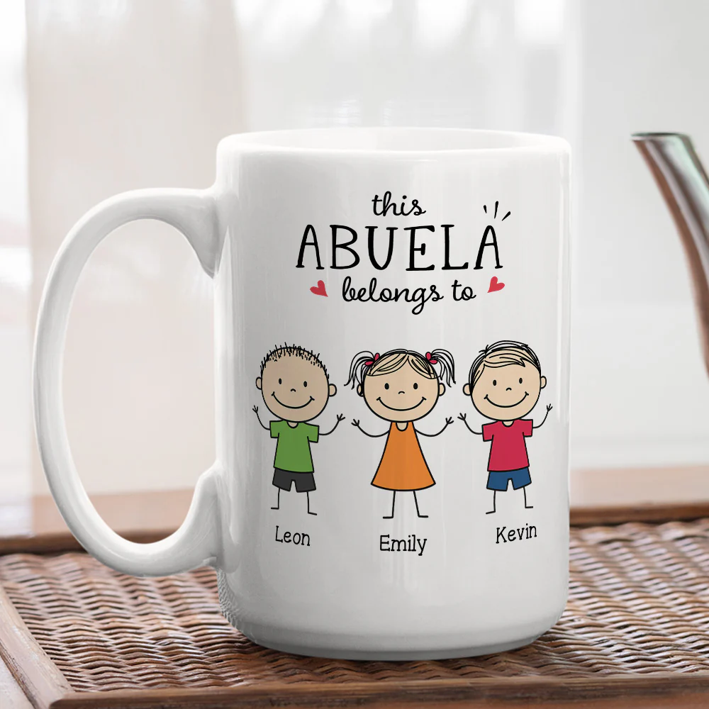 Grandma Makes Everything Feel Home - Personalized Custom Coffee Mug - Image 3