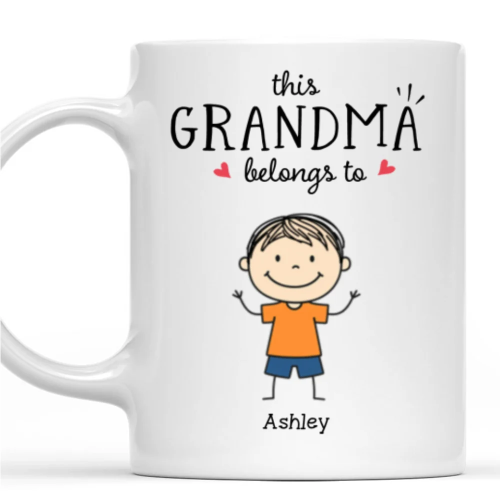 Grandma Makes Everything Feel Home - Personalized Custom Coffee Mug - Image 6