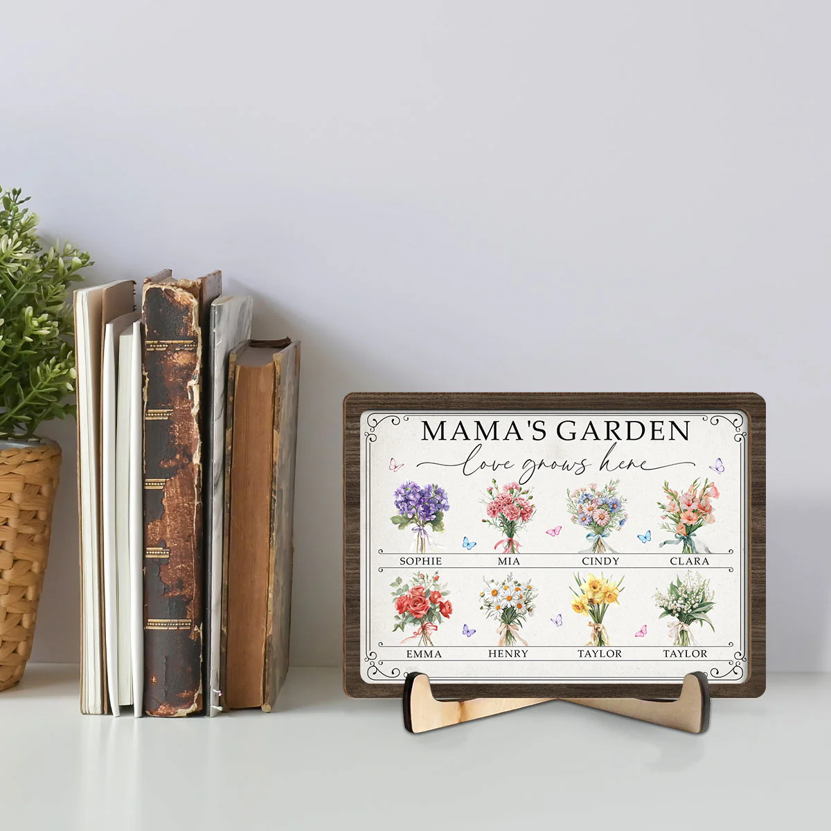 Grandma Mom Garden - Personalized Custom Wooden Plaque - Image 5