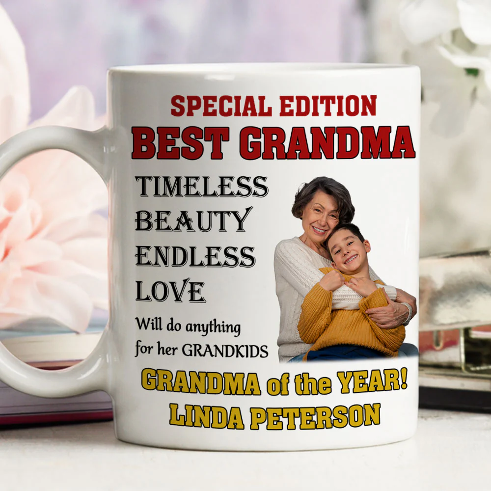 Grandma On Magazine - Personalized Custom Coffee Mug - Image 4