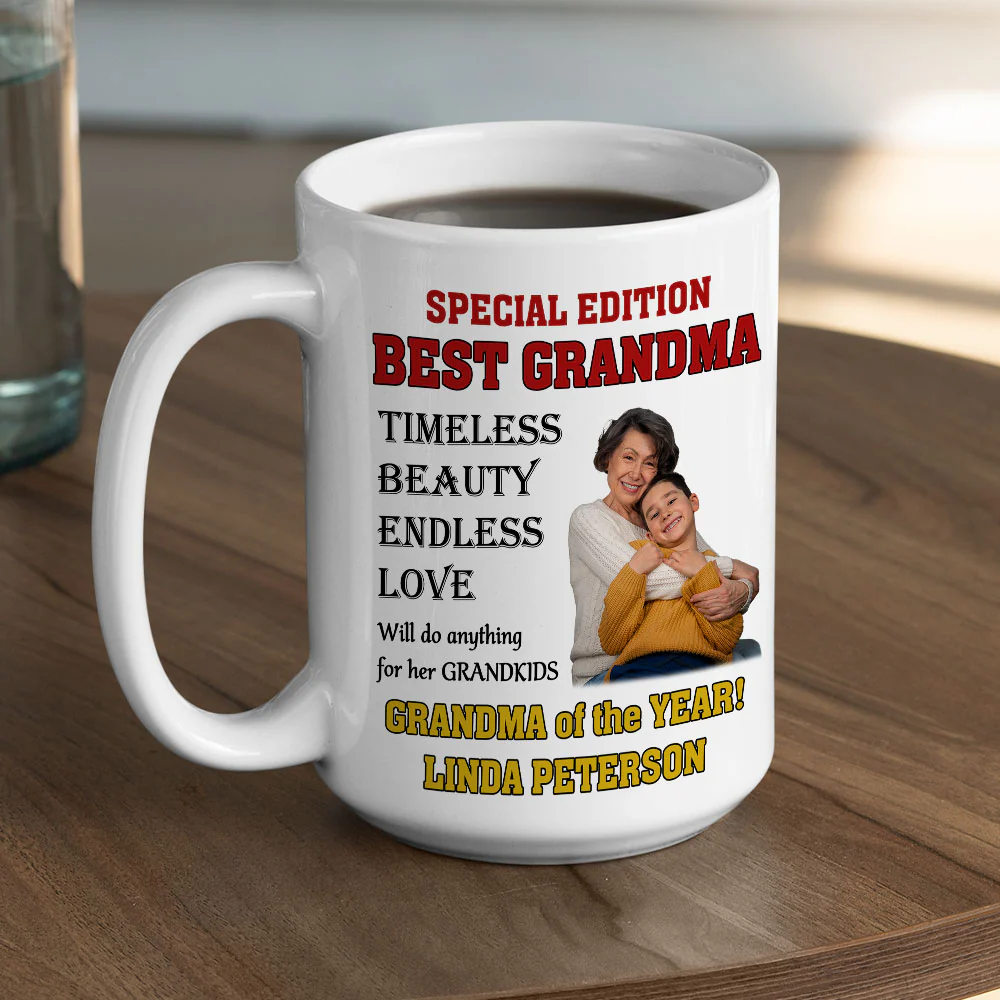 Grandma On Magazine - Personalized Custom Coffee Mug - Image 6