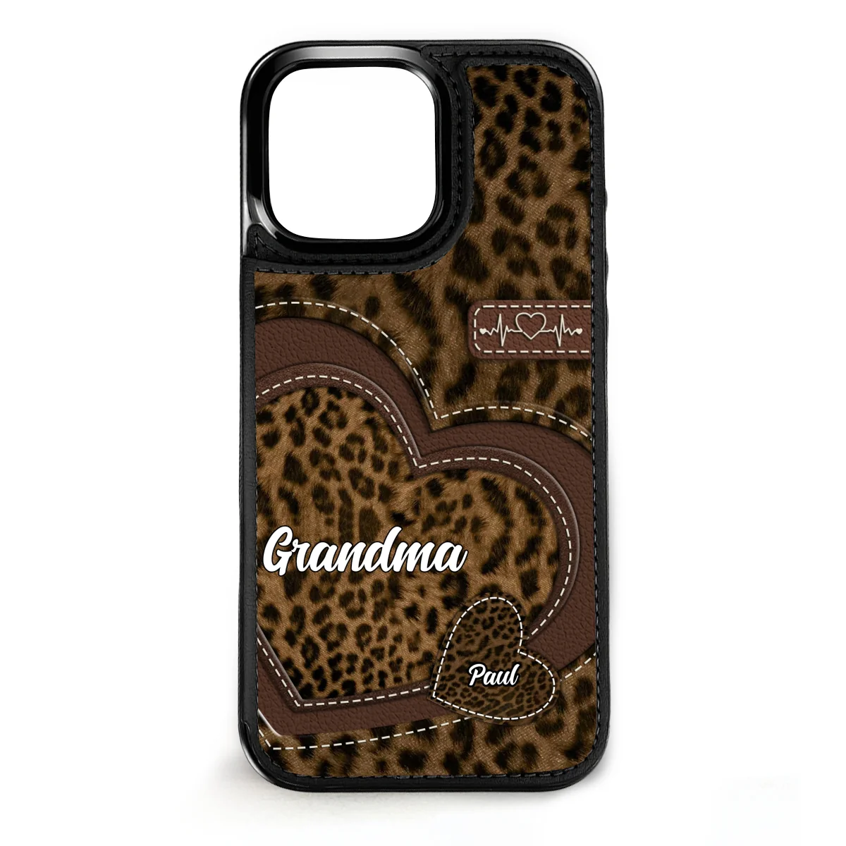 Grandma Sweethearts - Personalized Custom Leather Phone Case - Image 8
