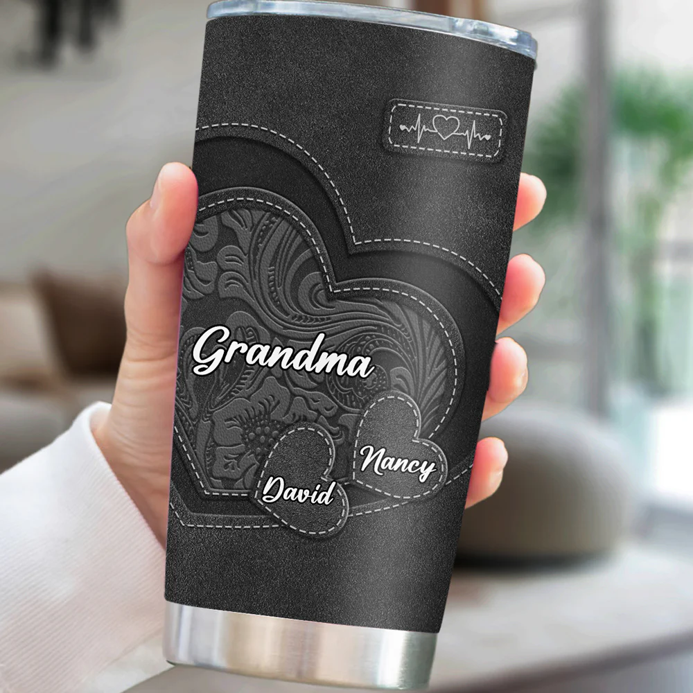 Grandma Sweethearts - Personalized Custom Tumbler - Image 5