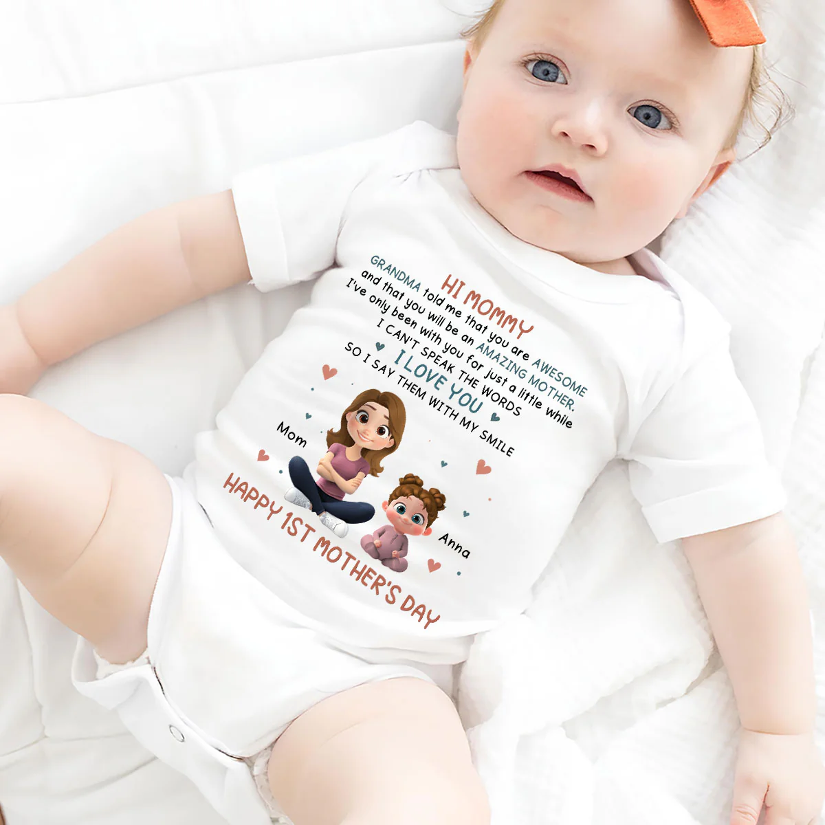 Grandma Told Me - Personalized Custom Baby Onesie - Image 5