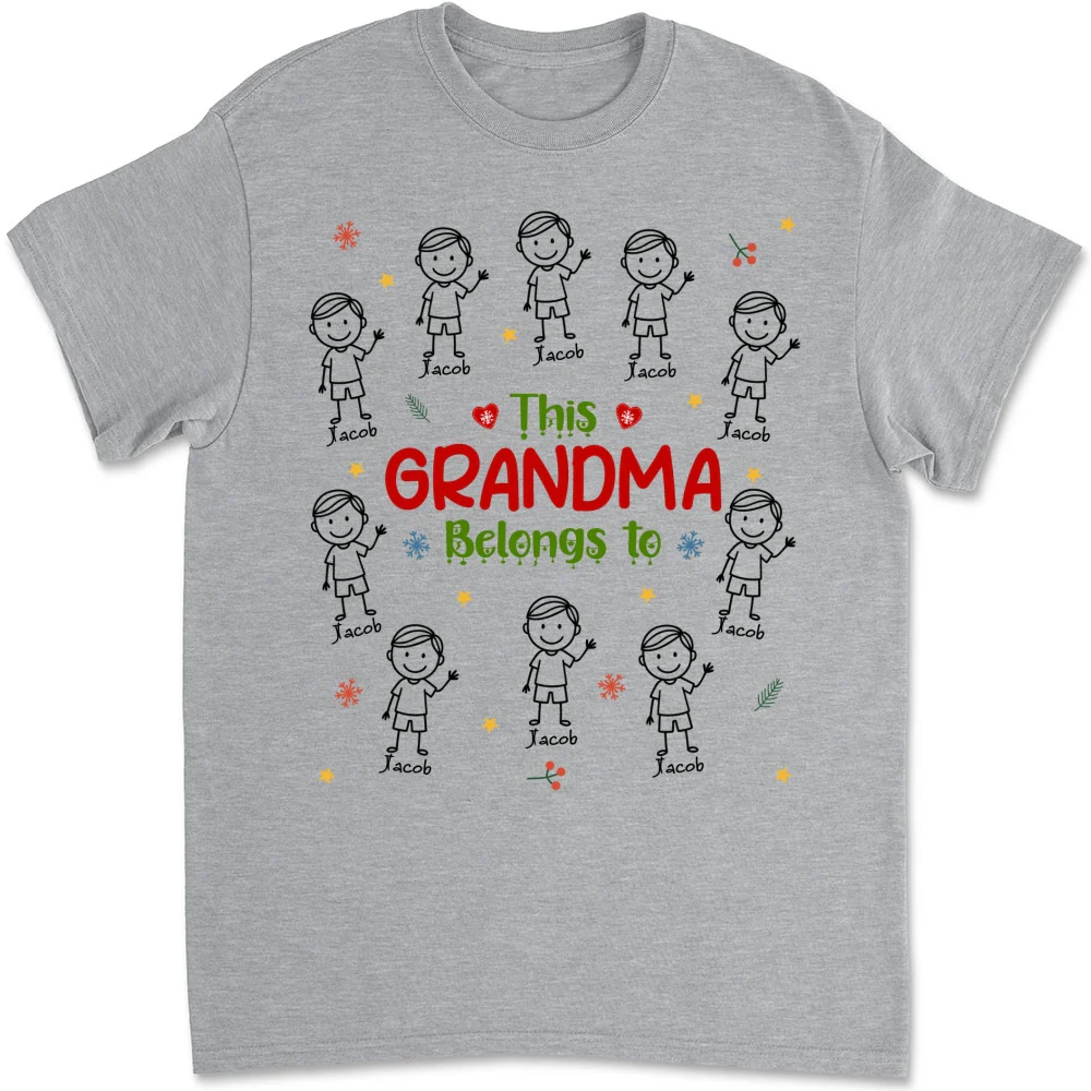 Grandma With Her Loves - Personalized Custom Shirt - Image 10