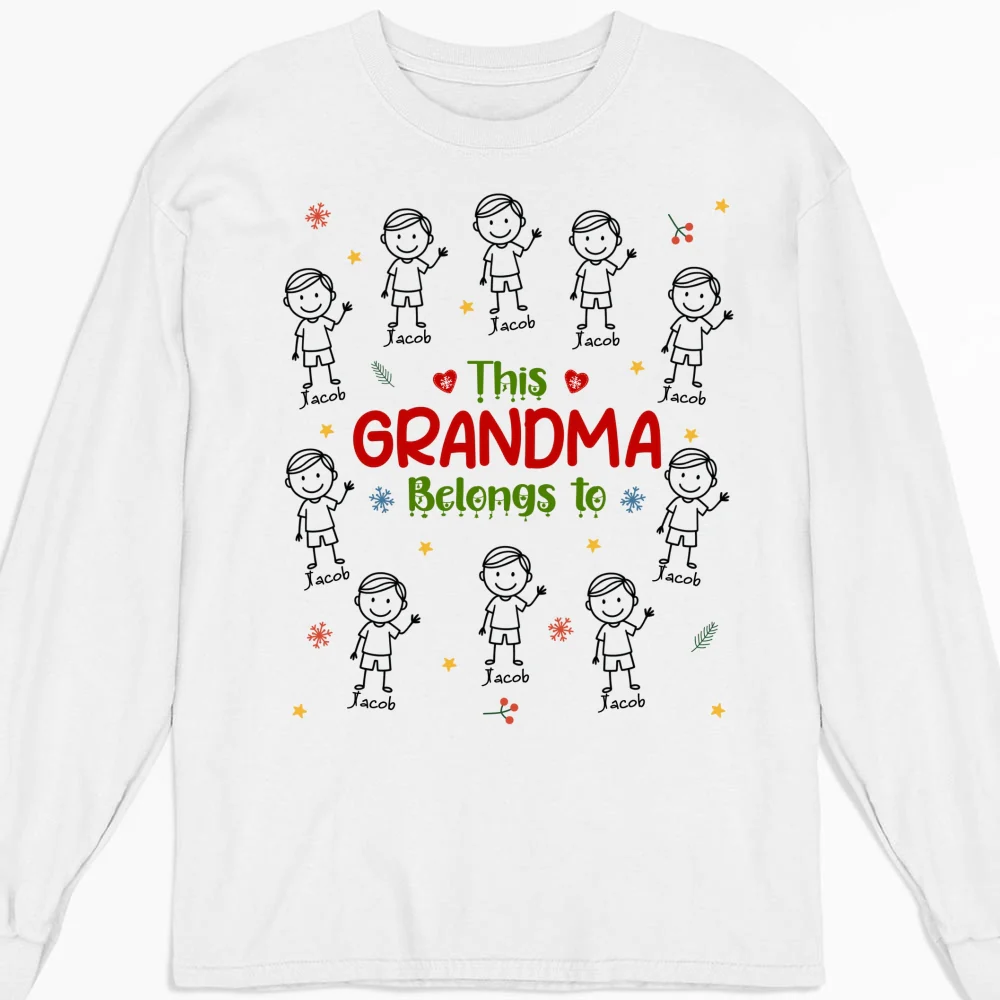 Grandma With Her Loves - Personalized Custom Shirt - Image 13
