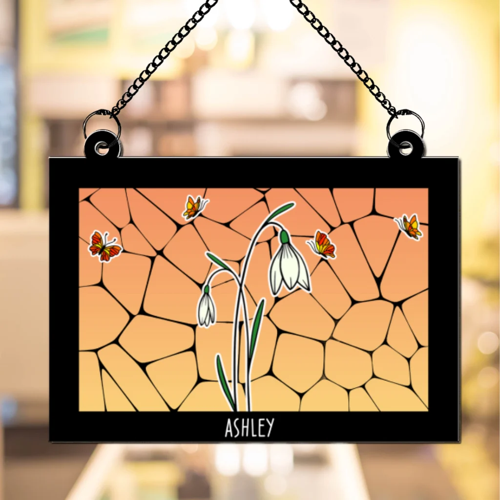 Grandmas Garden Custom Birth Month Flower - Personalized Custom Suncatcher - Image 5