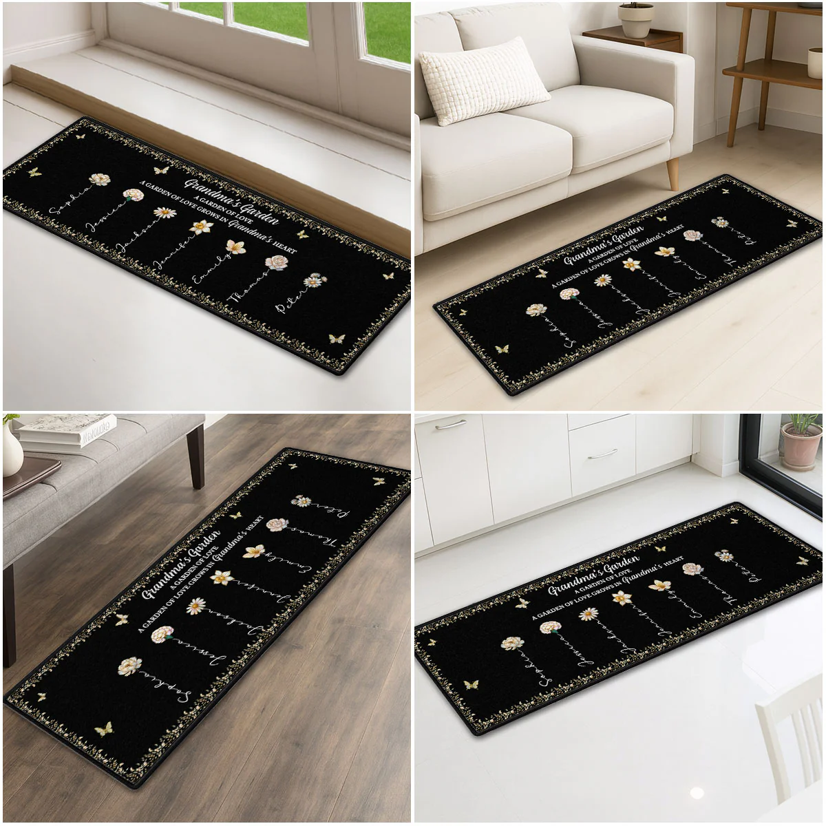 Grandma's Garden - Personalized Custom Runner Rug - Image 2