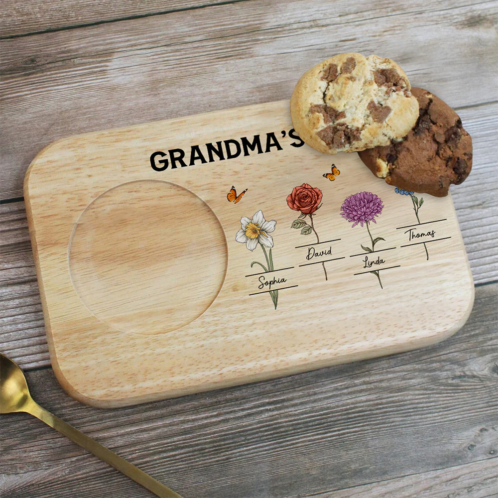 Grandma Garden - Personalized Custom Wooden Treat Board - Image 2