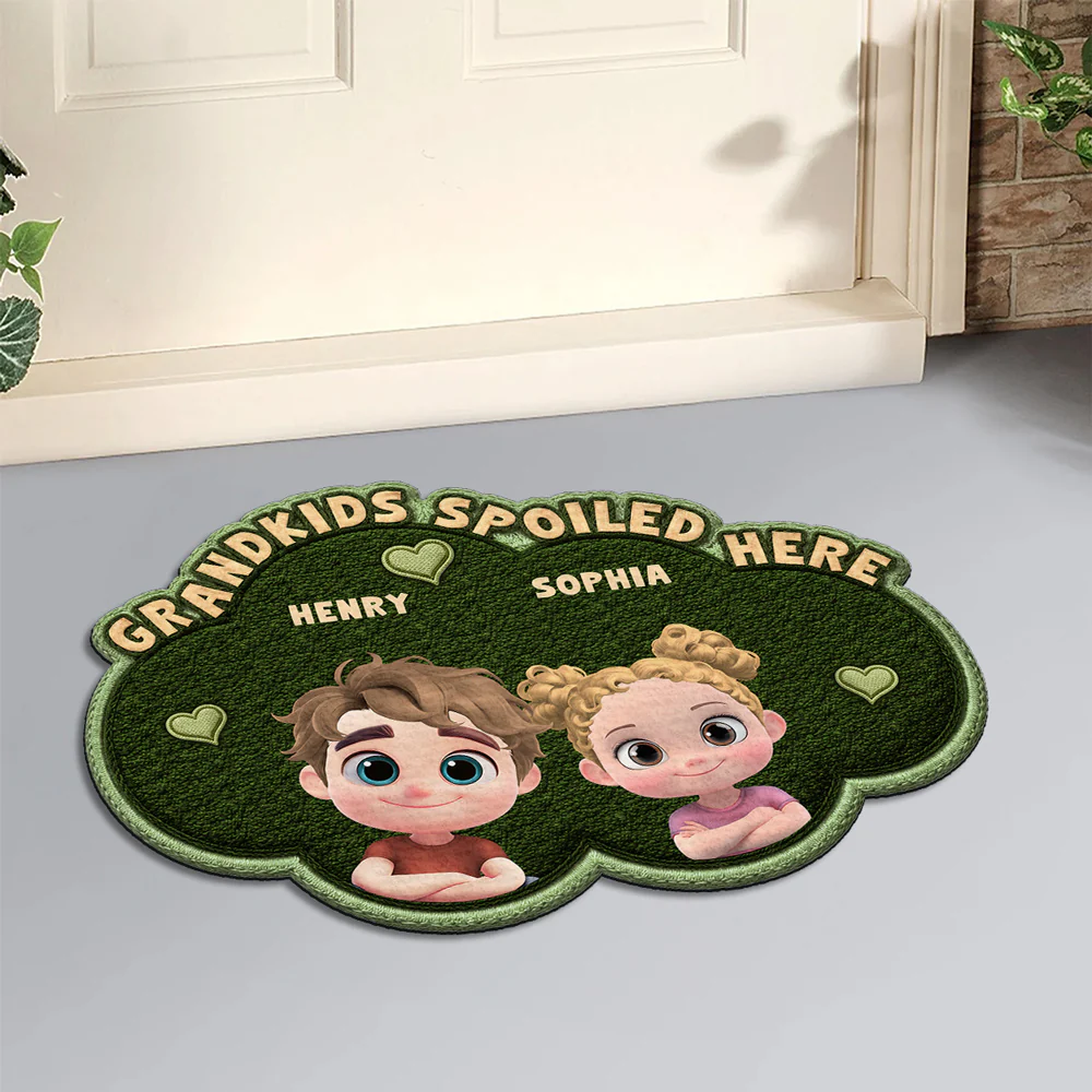Grandmas Little Makers Multicolor - Personalized Custom Doormat - Image 3