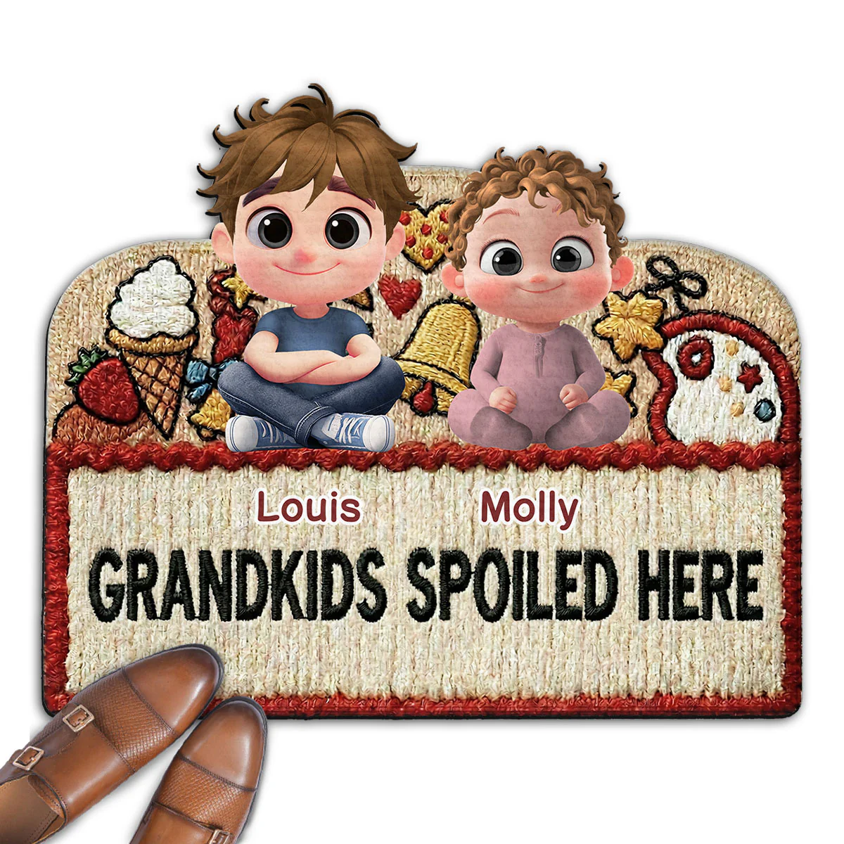 Grandmas Sweethearts - Personalized Custom Doormat