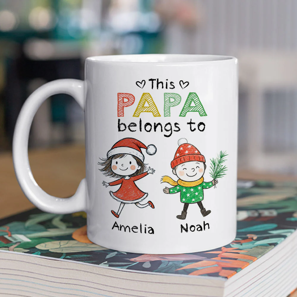 Grandpa Always Makes Life Better - Personalized Custom Coffee Mug - Image 2