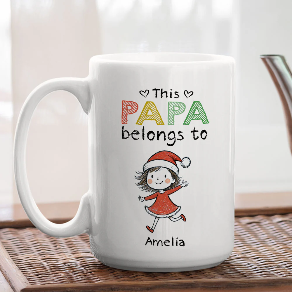 Grandpa Always Makes Life Better - Personalized Custom Coffee Mug - Image 5